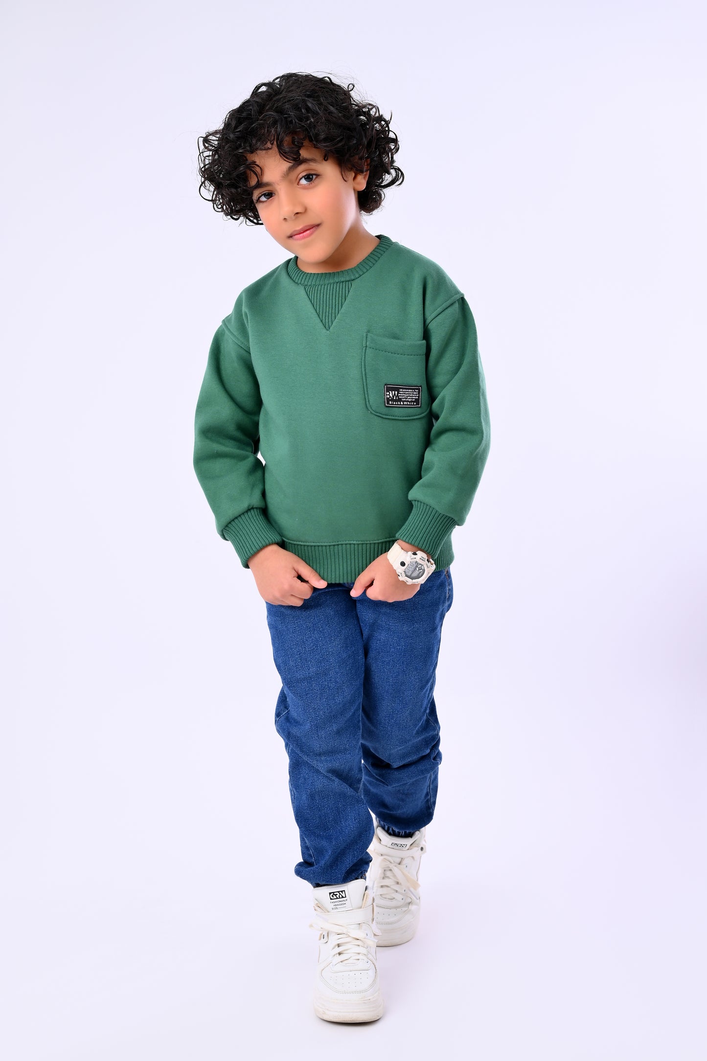 Kids Winter Round Neck Sweatshirt