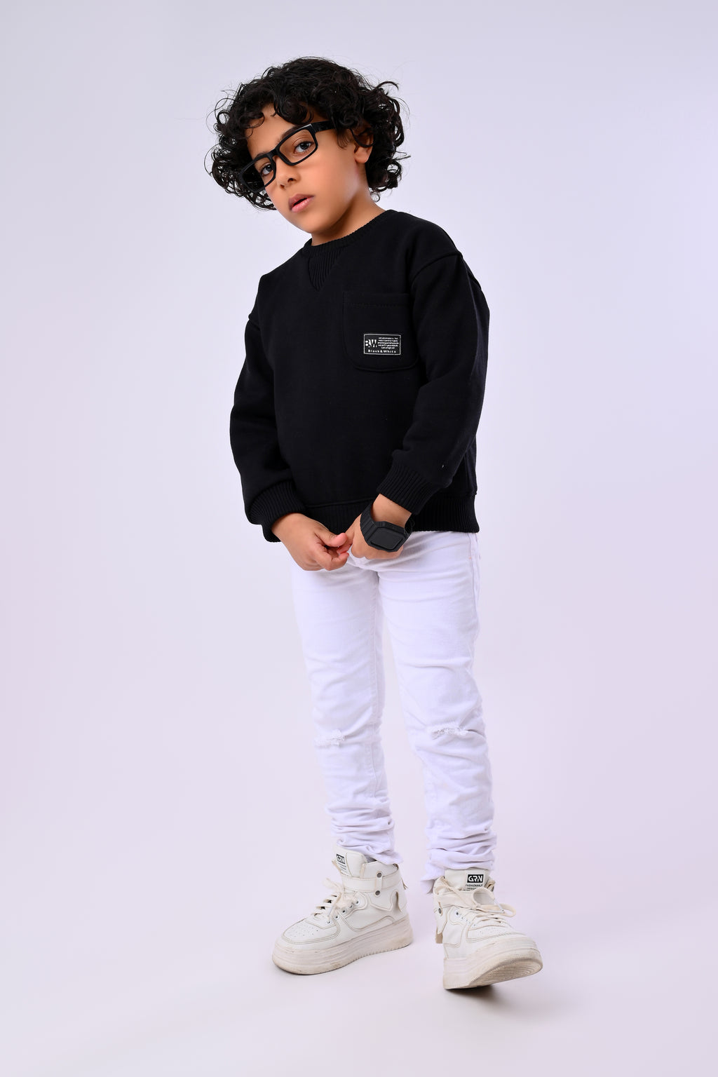 Kids Winter Round Neck Sweatshirt
