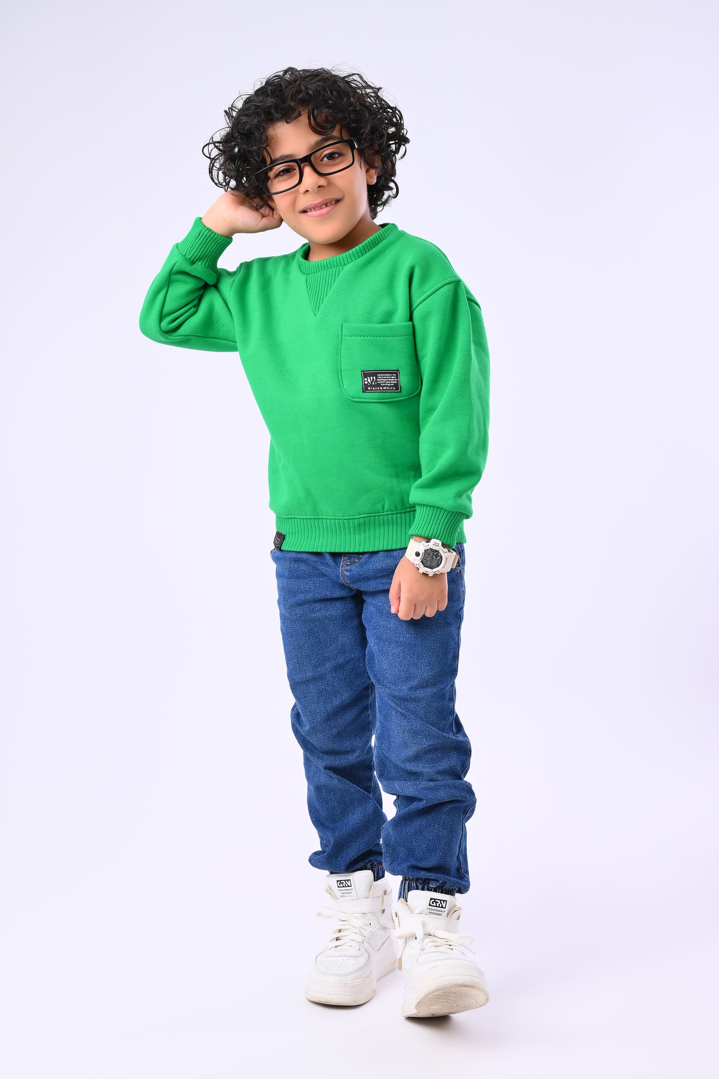 Kids Winter Round Neck Sweatshirt