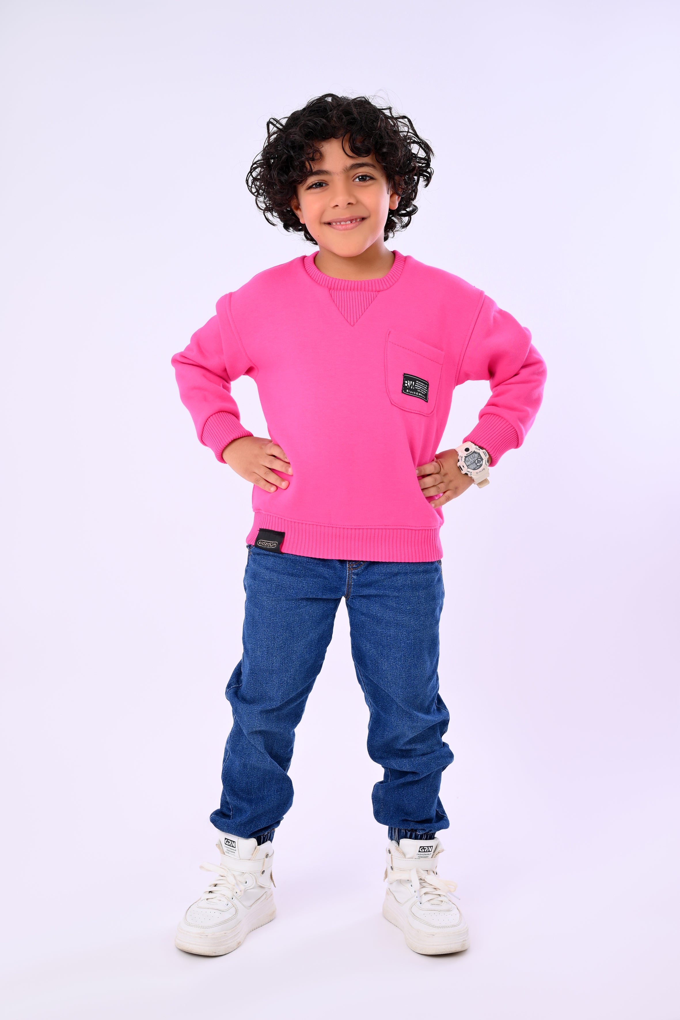 Kids Winter Round Neck Sweatshirt