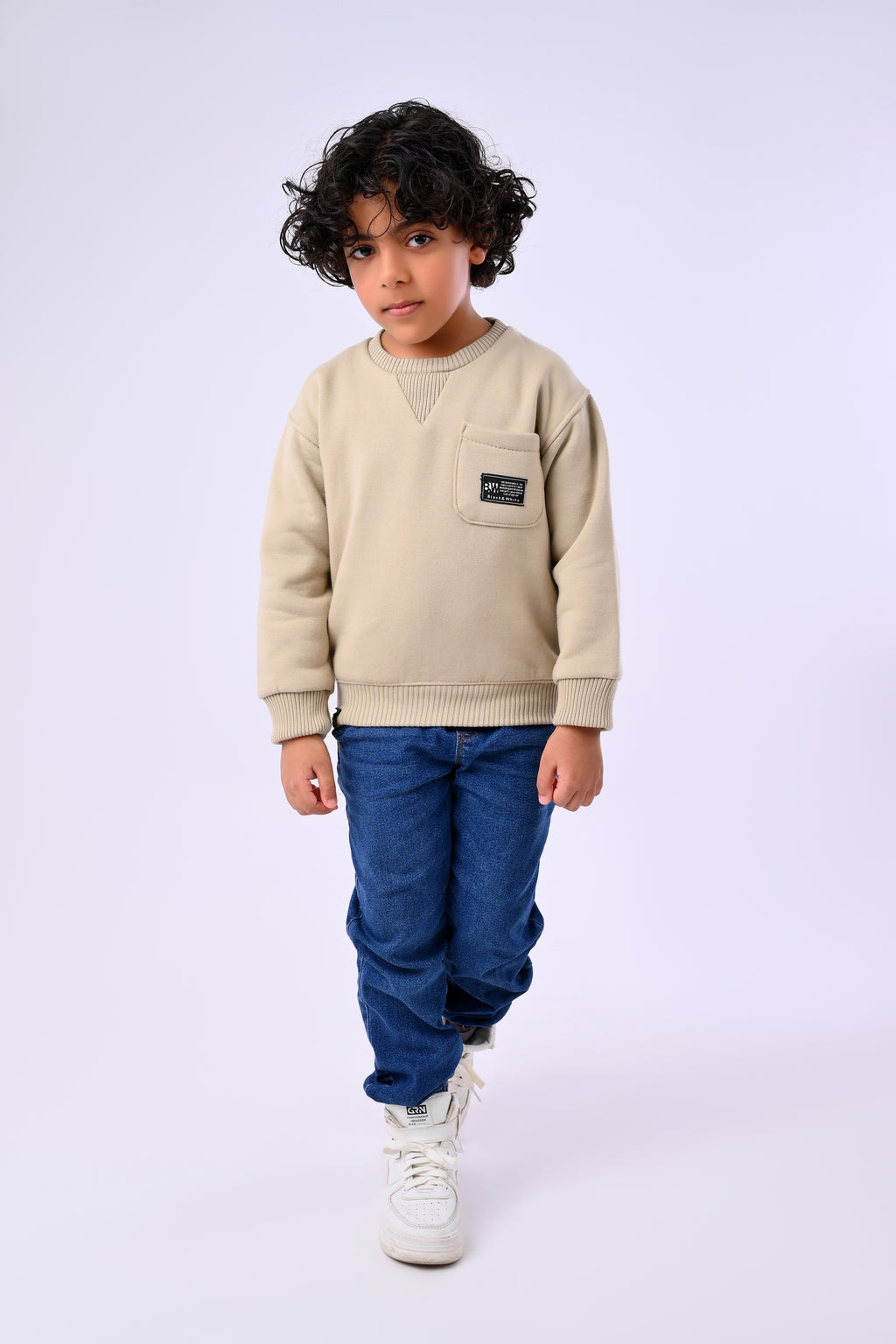 Kids Winter Round Neck Sweatshirt