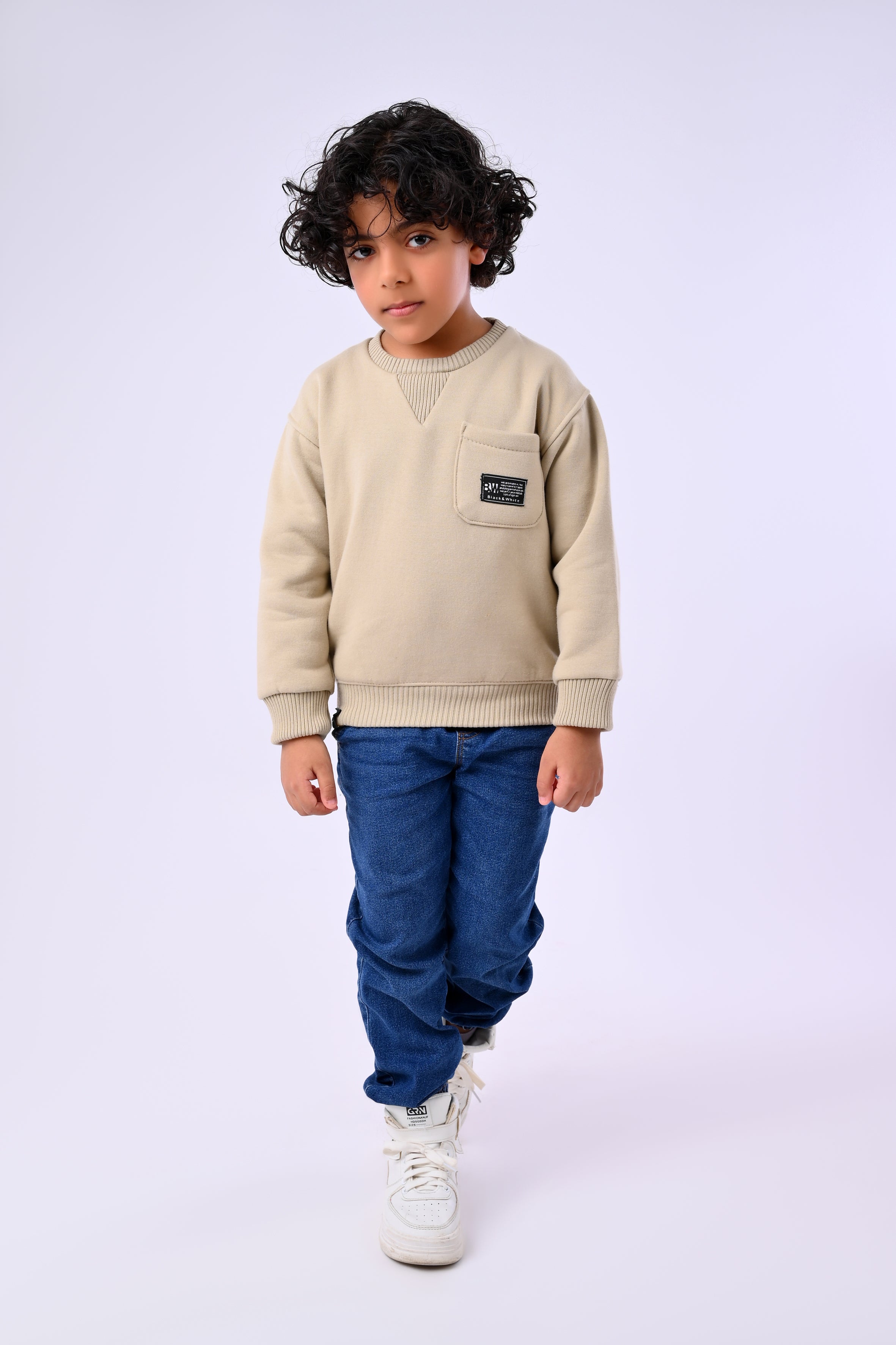 Kids Winter Round Neck Sweatshirt