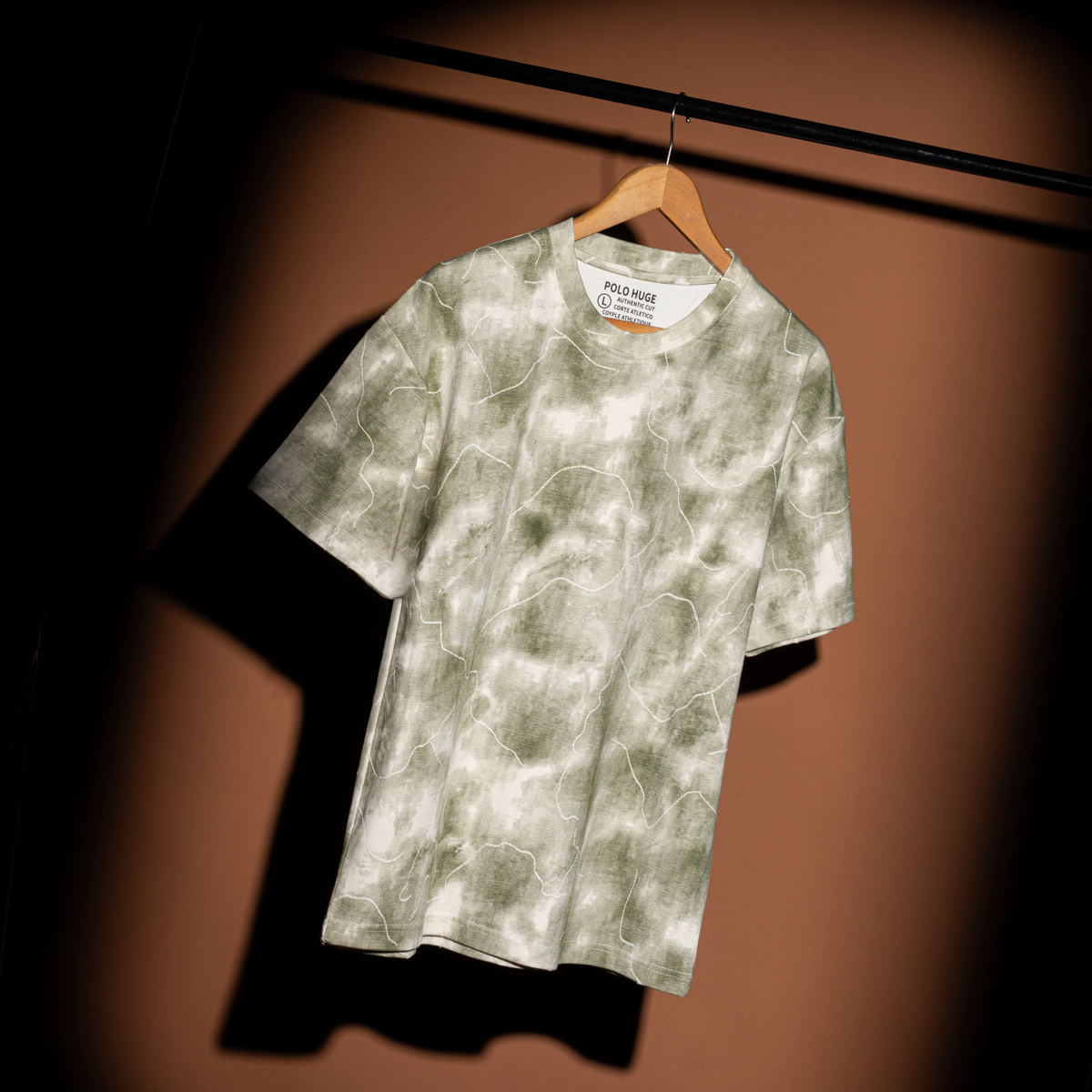 Striped Interlock Round Neck T-Shirt