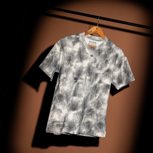 Striped Interlock Round Neck T-Shirt