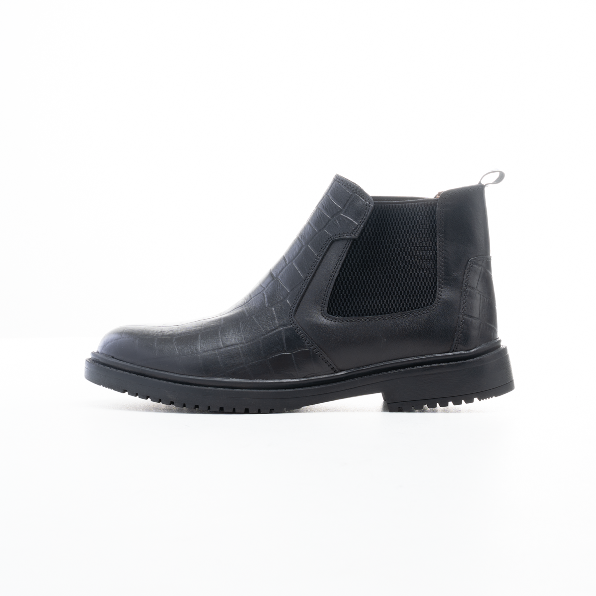 Men's Luxury Croc-Texture Boots