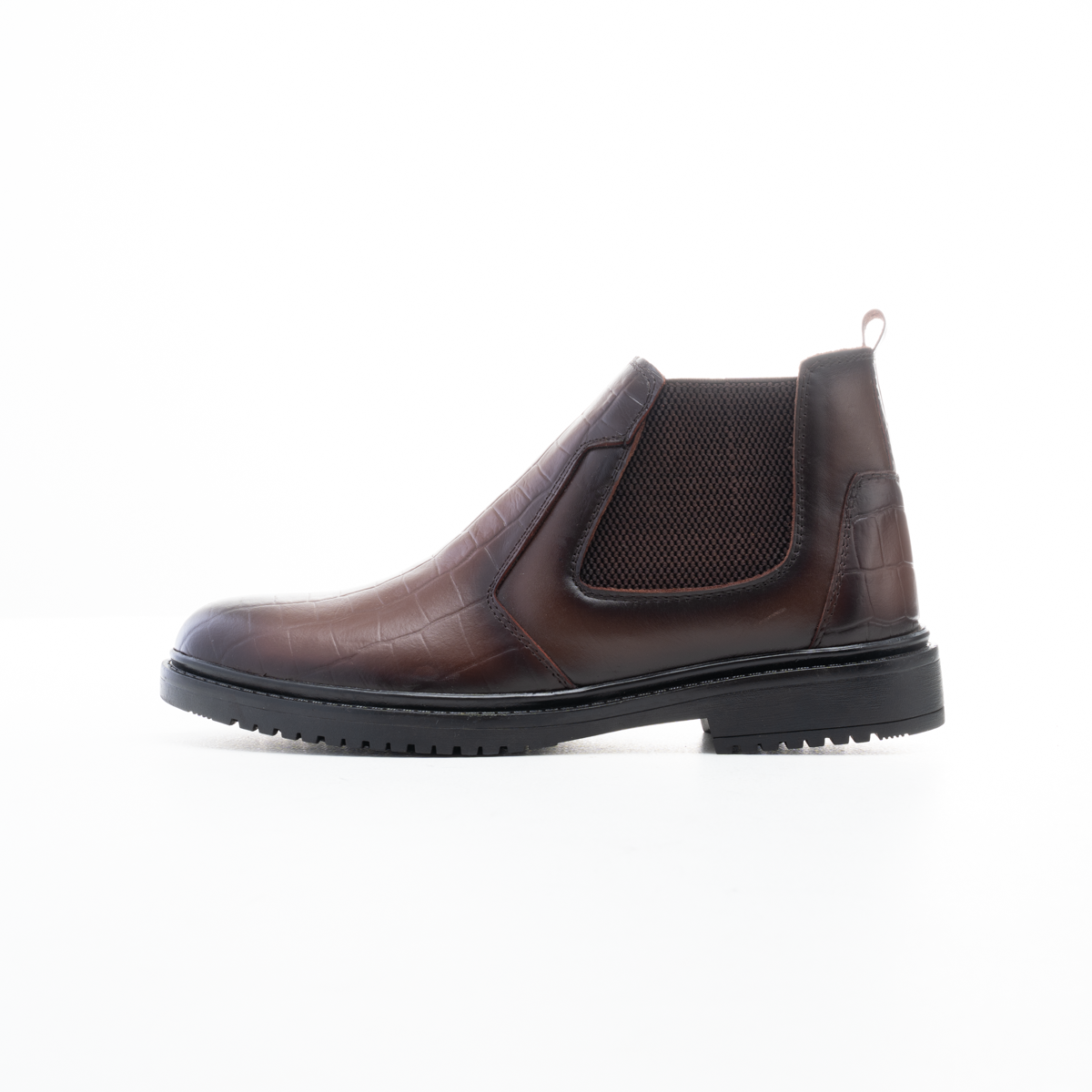 Men's Luxury Croc-Texture Boots