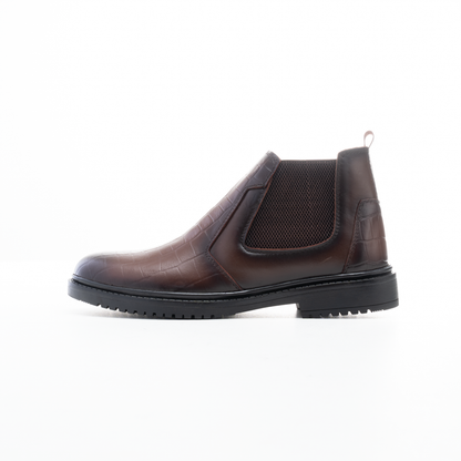 Men's Luxury Croc-Texture Boots