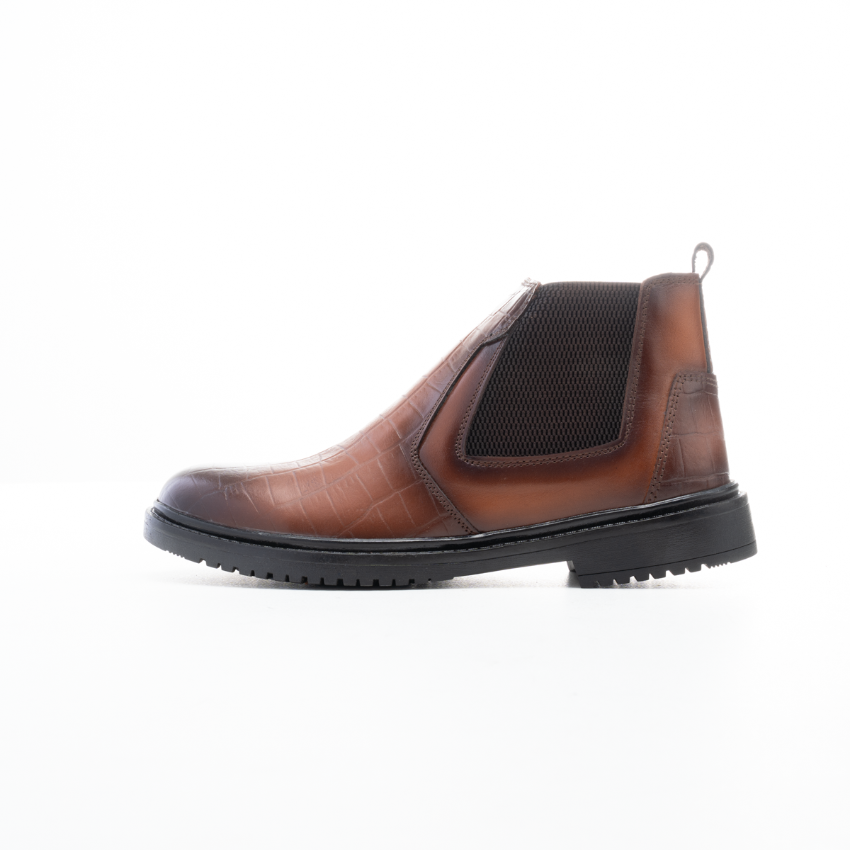 Men's Luxury Croc-Texture Boots