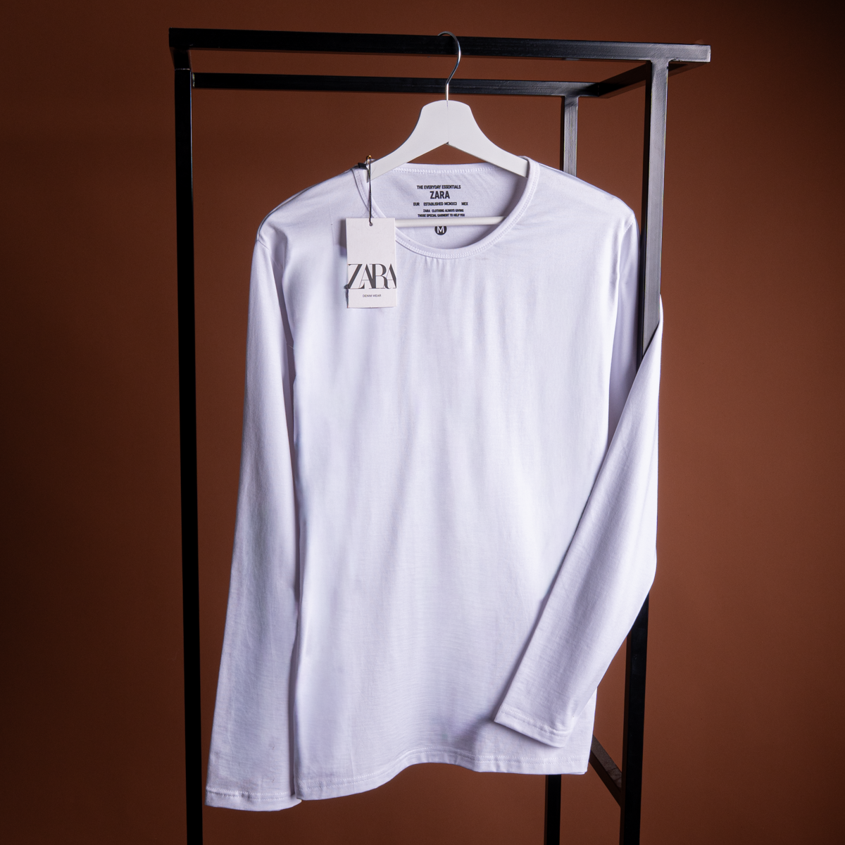 Basic Cotton Long-Sleeve T-Shirt