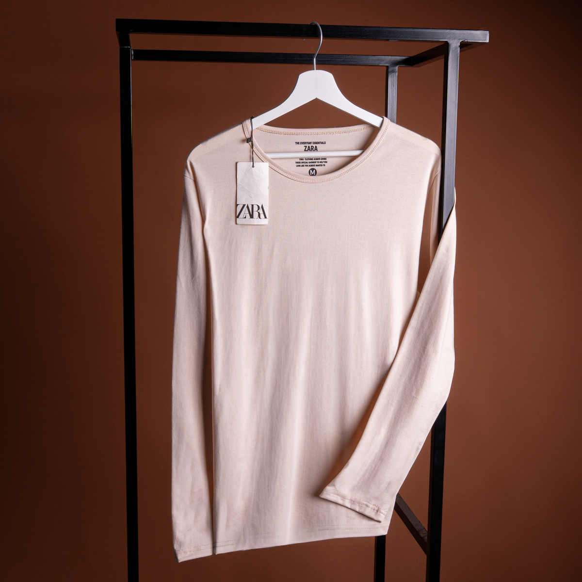 Basic Cotton Long-Sleeve T-Shirt