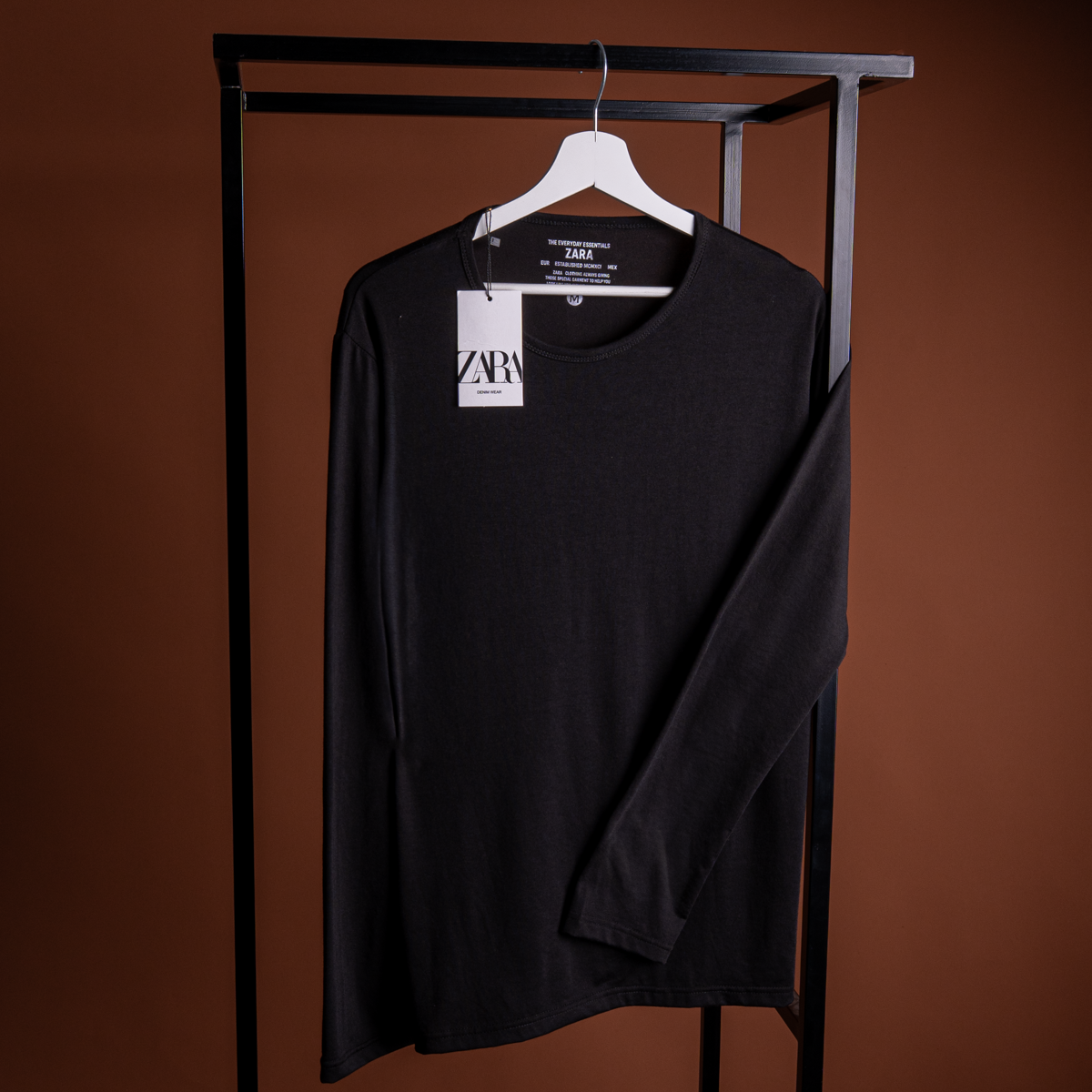 Basic Cotton Long-Sleeve T-Shirt