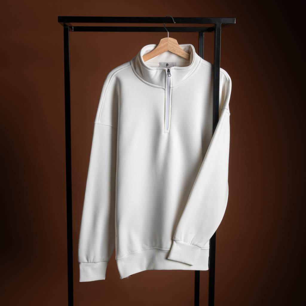 Premium Quarter-Zip Cotton Sweatshirt