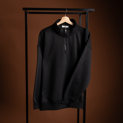 Premium Quarter-Zip Cotton Sweatshirt