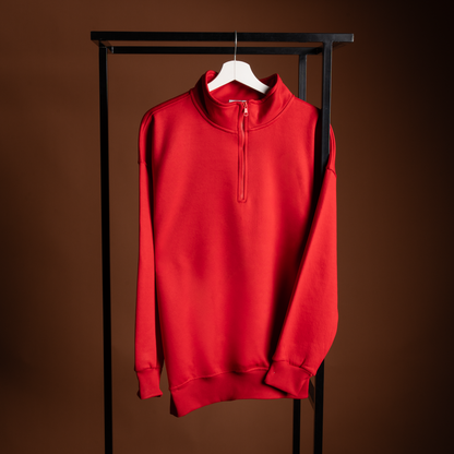 Premium Quarter-Zip Cotton Sweatshirt