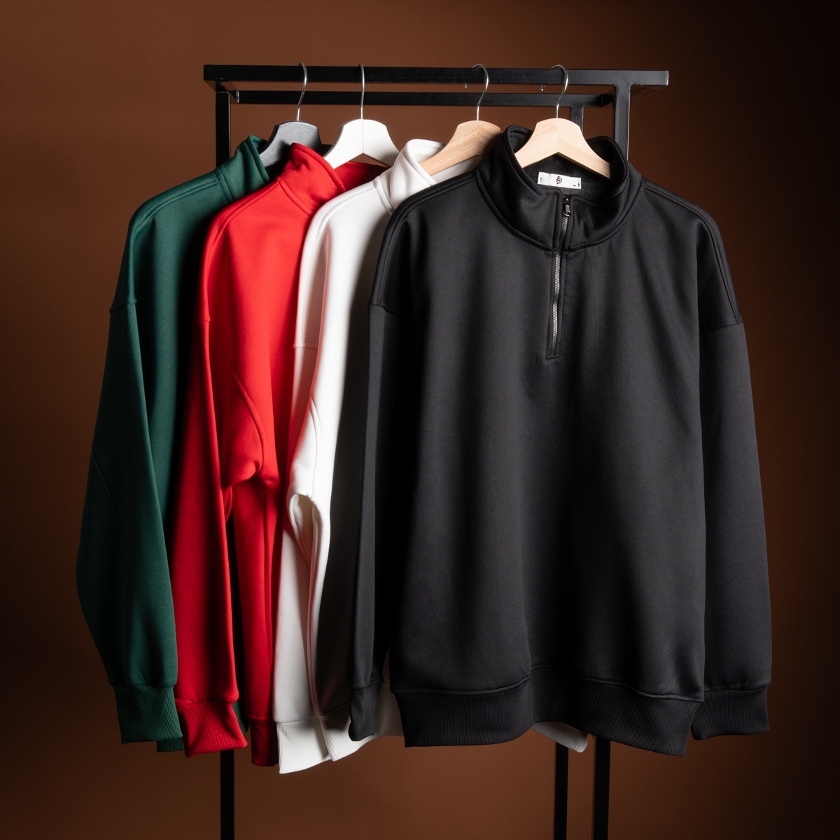 Premium Quarter-Zip Cotton Sweatshirt