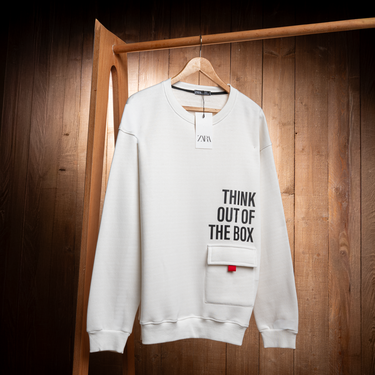 Think Out of the Box Oversized Sweatshirt