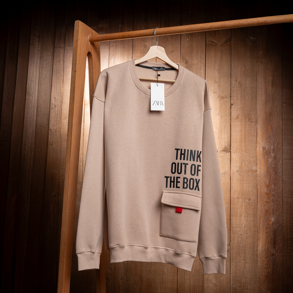 Think Out of the Box Oversized Sweatshirt