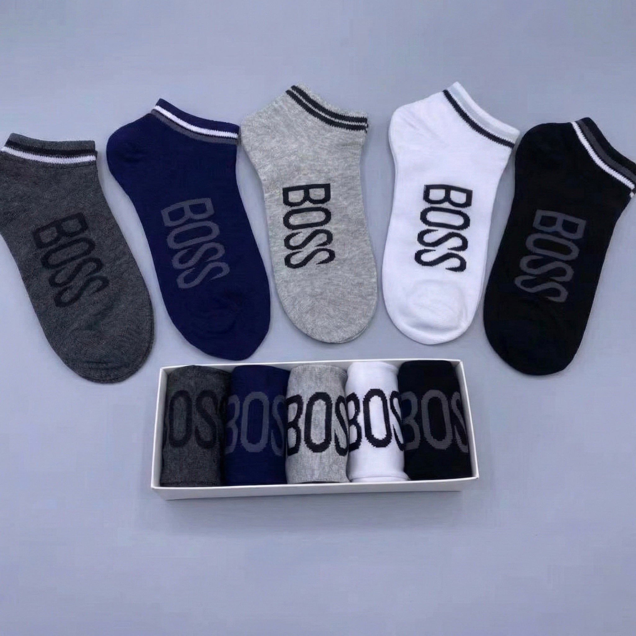 Men’s Short Cotton Socks Set