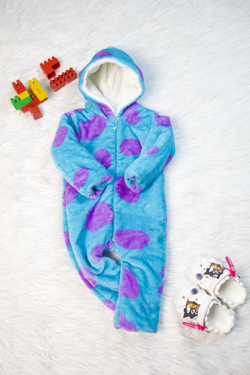 Kids Winter Fleece Overalls